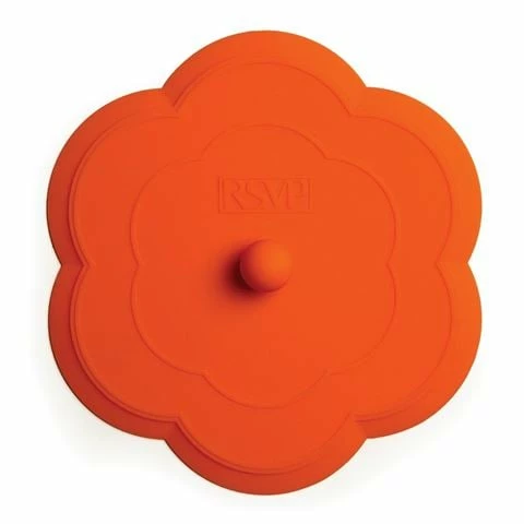 RSVP - Silicone Flower Sink Stopper Orange 3 RSVP - Silicone Flower Sink Stopper Orange