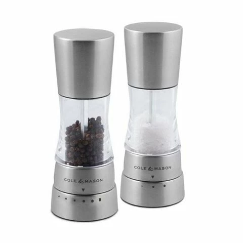Cole & Mason - Derwent Mini Salt & Pepper Mill Set 15.7cm 3 Cole & Mason - Derwent Mini Salt & Pepper Mill Set 15.7cm