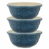 Mason Cash - Nautical Mixing Bowl Set Navy Blue 29cm 3pce