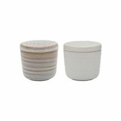Ecology - Ottawa Salt & Pepper Pinch Pots W/Lid Set 2pce