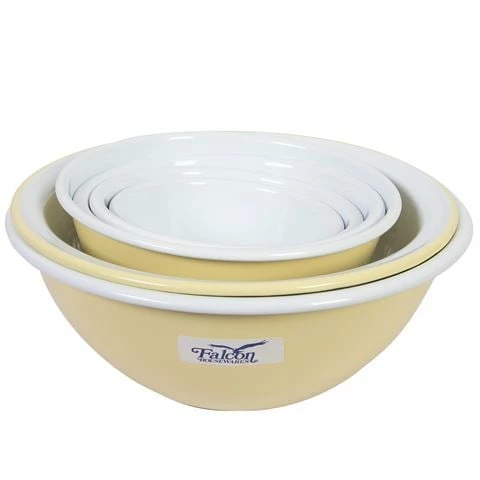 Falcon - Enamel Prep Deluxe Yellow & White Set 6pce 2 Falcon - Enamel Prep Deluxe Yellow & White Set 6pce