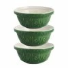 Mason Cash - Earthenware Mixing Bowl Green 24cm Set 3pce -Deals Chopping Boards Store 193496 Large