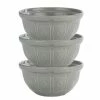 Mason Cash - Earthenware Mixing Bowl Grey 24cm Set 3pce -Deals Chopping Boards Store 193500 Large
