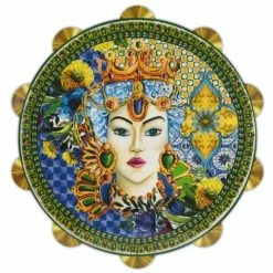 Baci Milano - Joke Sicily Green Tambourine Cutting Board Large