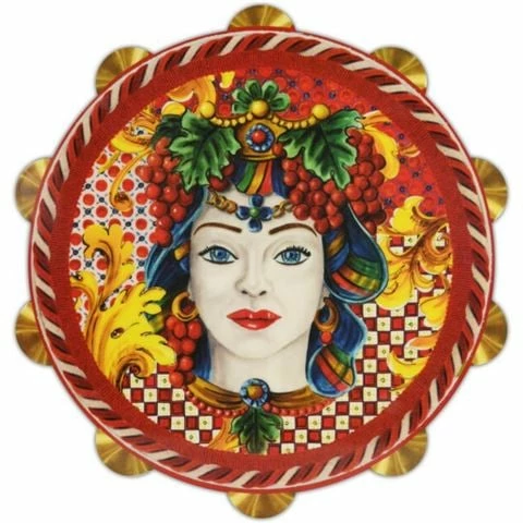 Baci Milano - Joke Sicily Red Tambourine Cutting Board Large 3 Baci Milano - Joke Sicily Red Tambourine Cutting Board Large