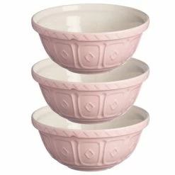 Mason Cash - Mixing Bowl Powder Pink 26cm Set 3pce