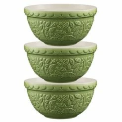 Mason Cash - In The Forest Mixing Bowl Hedgehog Green Set 3p