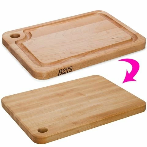 Boos - Hard Maple Reversible Cutting Board 46x30cm 3 Boos - Hard Maple Reversible Cutting Board 46x30cm