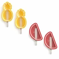 Lekue - Tropical Fruit Popsicle Moulds Set 4pce