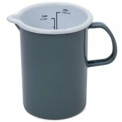 Falcon - Enamel Measuring Jug Grey 1L