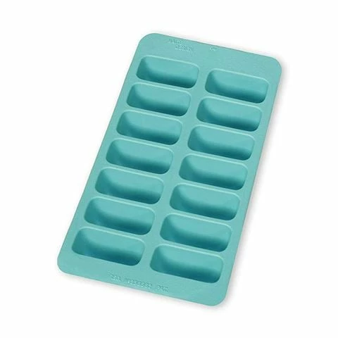 Lekue - Rectangular Ice Cube Tray Turquoise 3 Lekue - Rectangular Ice Cube Tray Turquoise