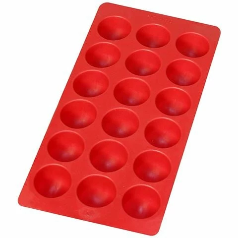 Lekue - Ice Cube Tray Round Red 3 Lekue - Ice Cube Tray Round Red