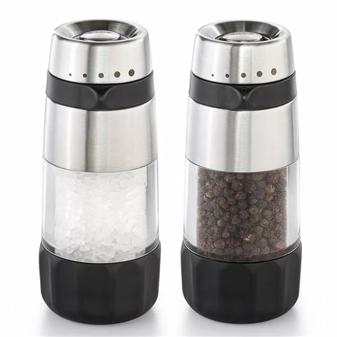 OXO - Good Grips Accent Mess-Free Salt & Pepper Grinder Set 3 OXO - Good Grips Accent Mess-Free Salt & Pepper Grinder Set