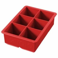 Tovolo - King Ice Cube Tray Cerise Red